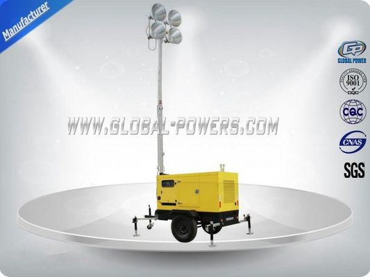 China 5Kva Diesel Generator Set Construction Light Towers 6 Meters Mechanical Mast supplier