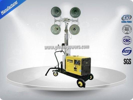 China Self - Exciting Portable Light Tower Rental / Industrial Light Tower Gasoline Generator supplier