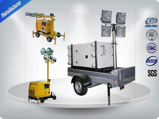 China Air - Cooled Telescopic Light Tower / Manual Trailer Mounted Light Towers supplier