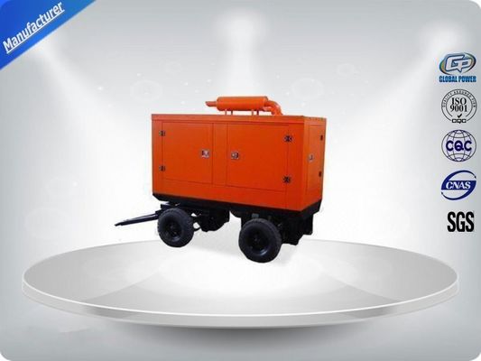 China 400 / 230V Portable Trailer Mounted Generator 191 Kw Output Power In - Line Config supplier