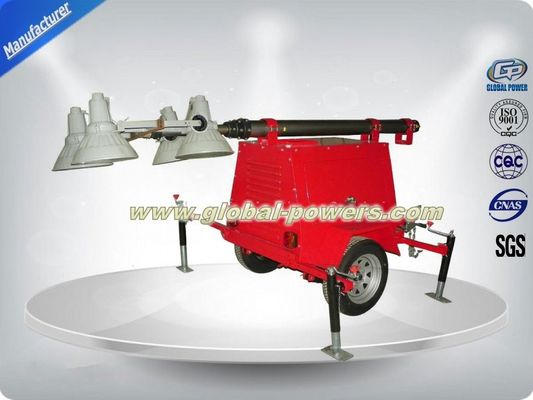 China Lead Acid Battery Generator Light Tower Trailer For Emergency Lighting supplier