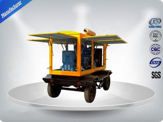 China Moblie Tralier Diesel Generator Set 4 Stroke 50kva ISUZU Diesel Genset 4JB1T-S / 46 supplier