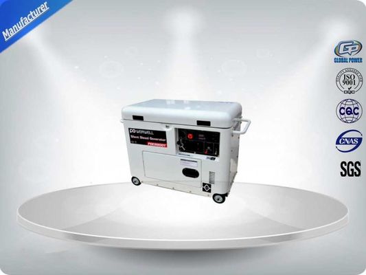 China 50Hz 7.5kva Silent / Open Portable Diesel Generator , Max Output 8.25kva Air-Cooled Single Phase Diesel Generator supplier