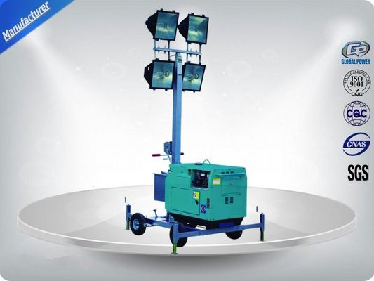 60Hz  Single Phase Portable Mobile Light Tower Rental With Diesel Generator supplier