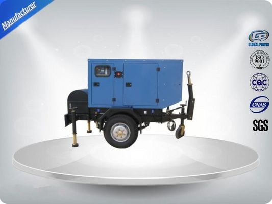 Brushless Silent Genset Trailer 4 Cylinder Prime Power 50Kw / 63Kva Water - Cooling supplier