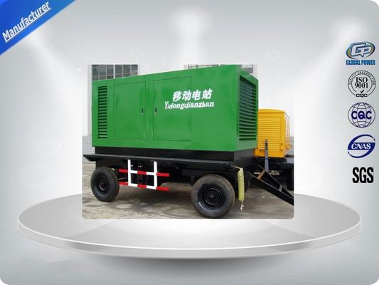 Movable AC Three Phase Trailer Mounted Generator Four Wheels 10-100KVA supplier