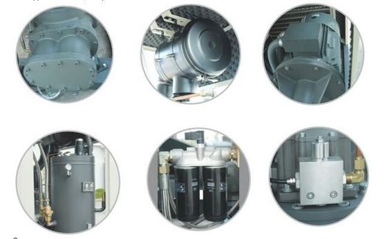 Portable Oil Free Air Compressor , Silent Air Compressor 4M³ / H Cooling Water Flowrate supplier