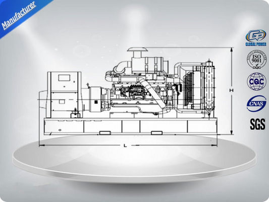 3 Phases 4 Wires Perkins Soundproof Diesel Generator Set 250 KVA 50HZ High Efficient supplier