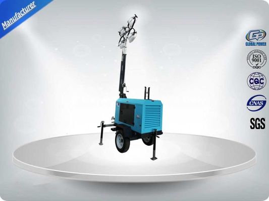 Contruction Emergency Portable 6-7kw 50Hz Mobile Light Tower , Trailer Mounted Light Towers Water Cooled supplier